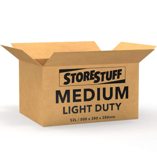 Medium 52L Light Duty Moving Box Carton (25 Pack)