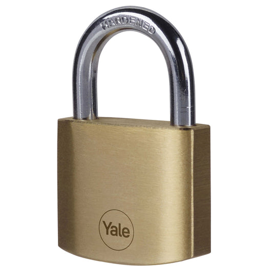 Yale 40mm Brass Padlock 3 Keys Y110B/40