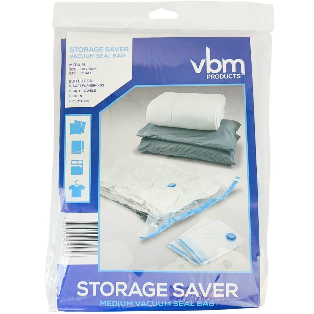 Vacuum Storage Bag (Medium) (2pk)