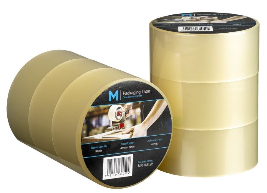 Acrylic Packing Tape 48mm x 100m (6 Pack)