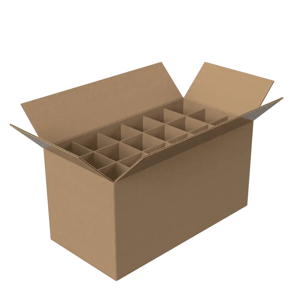 Adjustable Kitchen & Crockery Moving Box Carton with Dividers