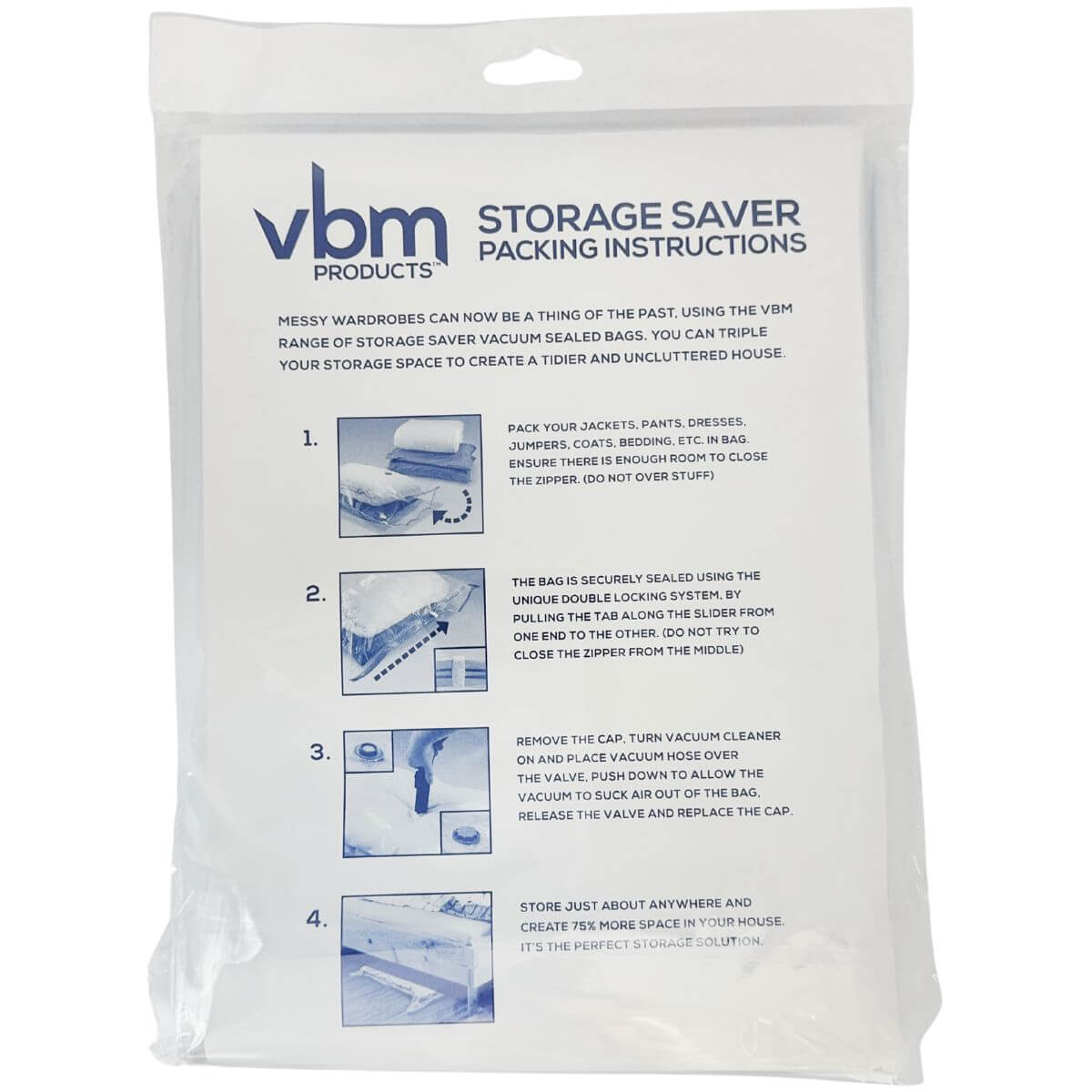 Vacuum Storage Bag (Medium) (2pk)