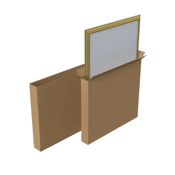 Telescopic Two-Piece Picture Mirror TV Carton