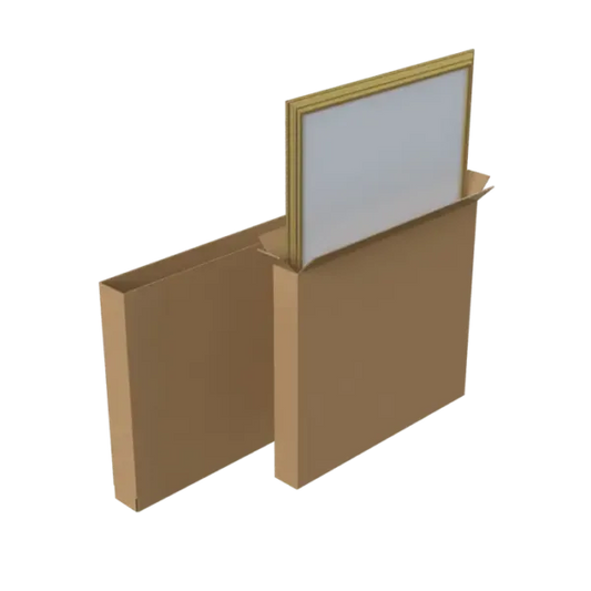 Telescopic Two-Piece Picture Mirror TV Carton