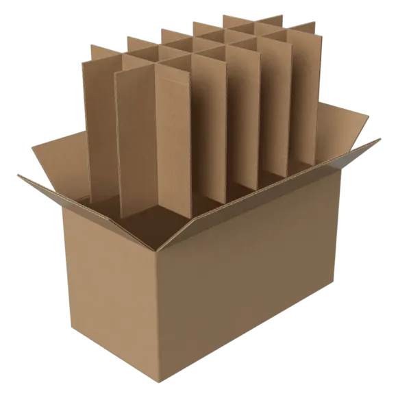 Adjustable Kitchen & Crockery Moving Box Carton with Dividers