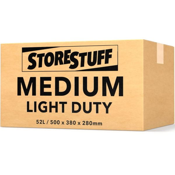 Medium 52L Light Duty Moving Box Carton (25 Pack)