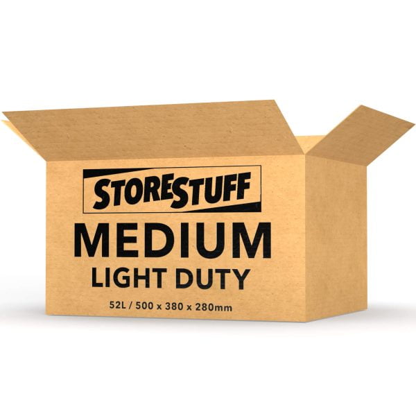 Medium 52L Light Duty Moving Box Carton (25 Pack)
