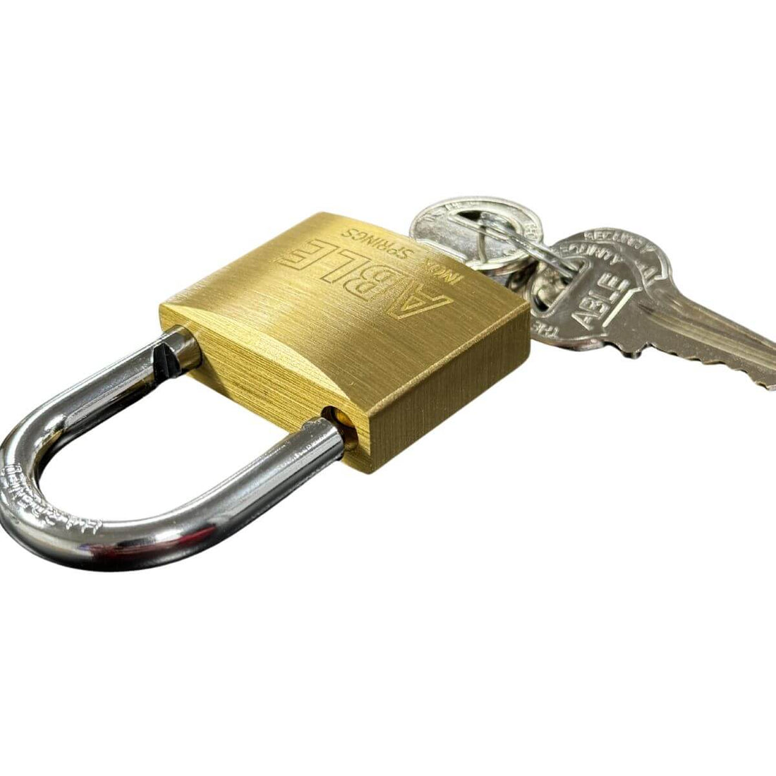 ABLE 40mm Brass Padlock Twin Pack