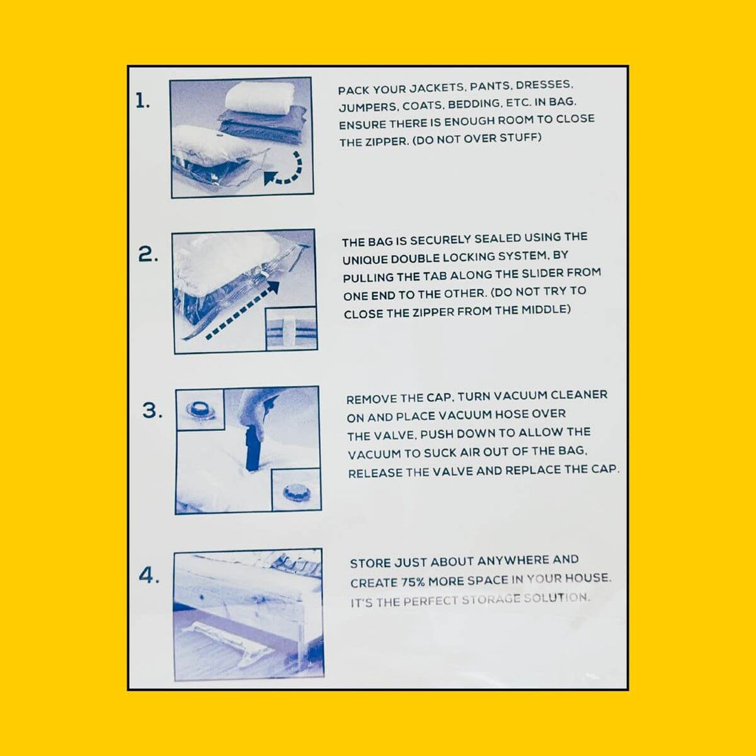 Vacuum Storage Bag (Medium) (2pk)