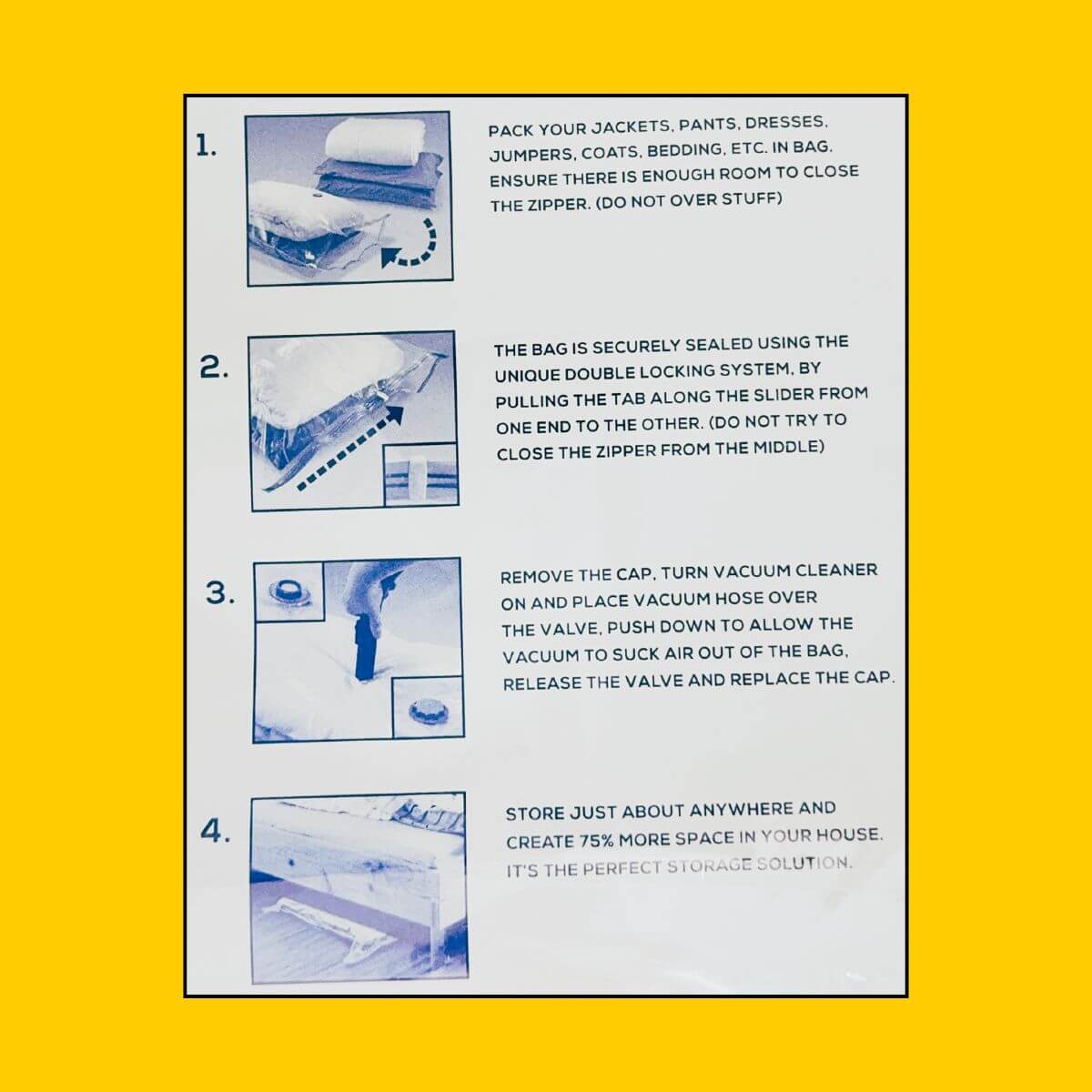 Vacuum Storage Bag (Medium) (2pk)