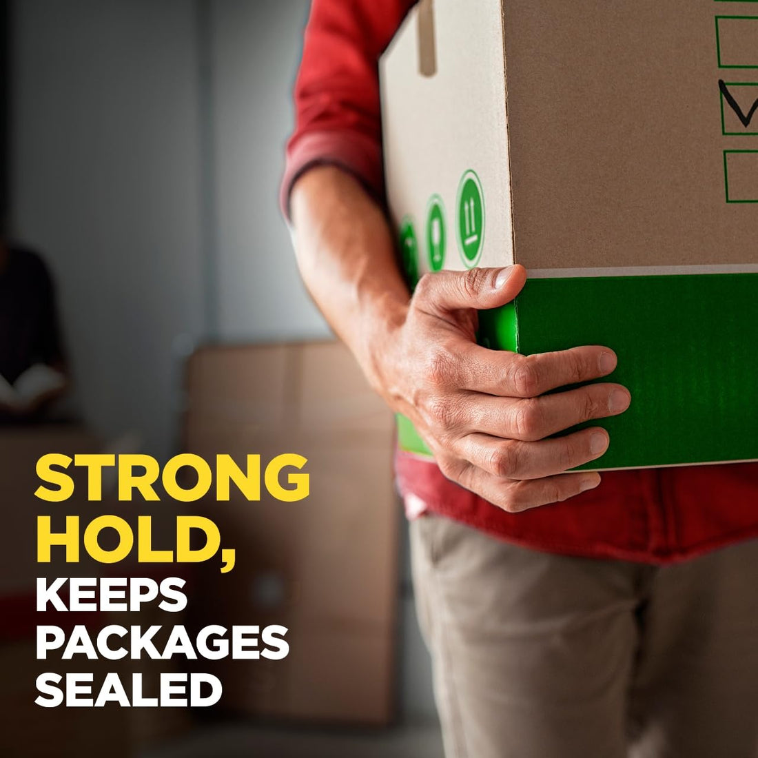 Scotch Sure Start Packing Tape on Dispenser, Quiet Unwind and Easy Start