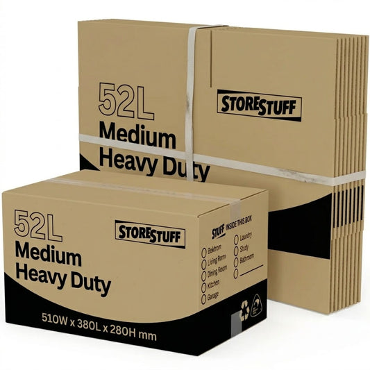 Medium Heavy Duty Moving Box Carton (10 Pack)