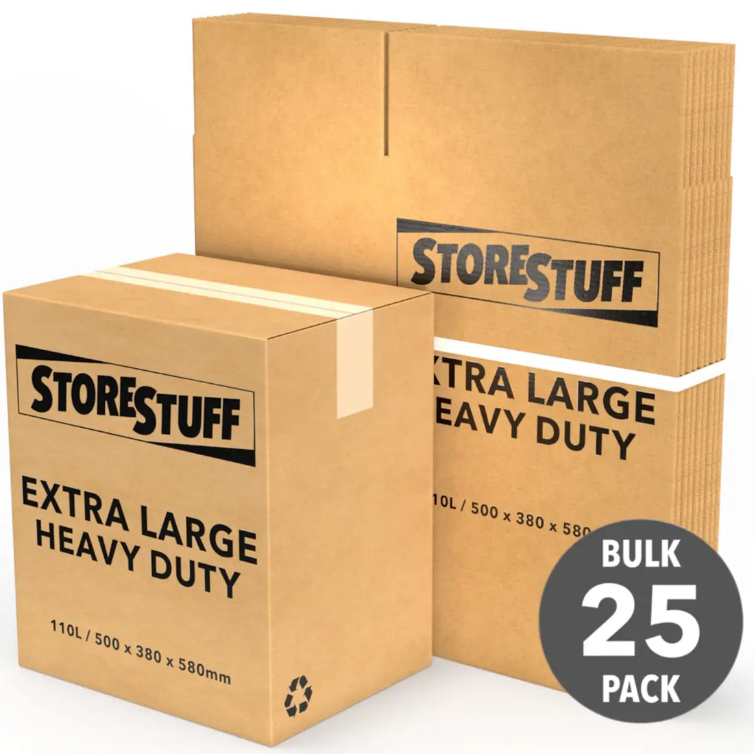 XL Heavy Duty Moving Box Carton (25 Pack)